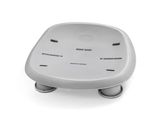 un gros plan d'un porte-savon posé sur une surface blanche