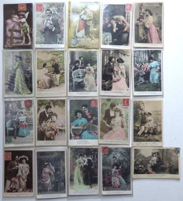 Environ une centaine de cartes Séries : jolie thématique différents po