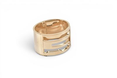an image of a close up of a gold ring on a white background