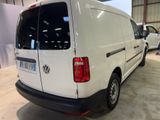 a white van that is parked in a garage