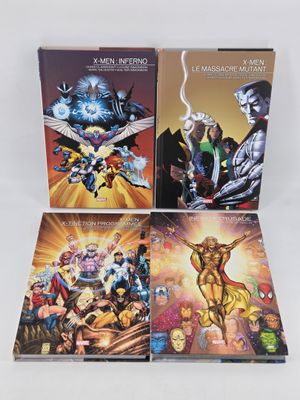 the x - men inferend comic books are stacked on top of each other