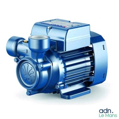 an image of a blue water pump on a white background