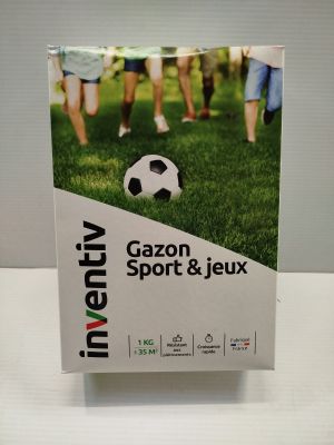 INVENTIV - Gazon Sport & jeux - 1kg 35m2 - Haute résistance …