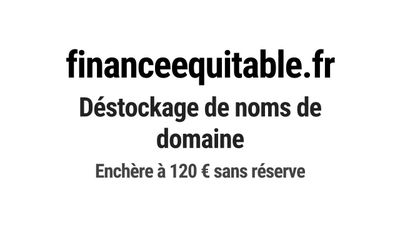 Nom de domaine financeequitable.