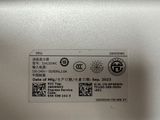 a label on the back of a laptop computer