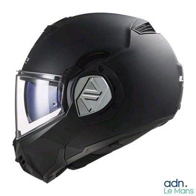 the helmet is black and has a clear vise on it