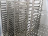 many racks of food that are in the kitchen