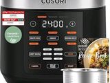 un gros plan sur un autocuiseur électrique et une tasse de soupe