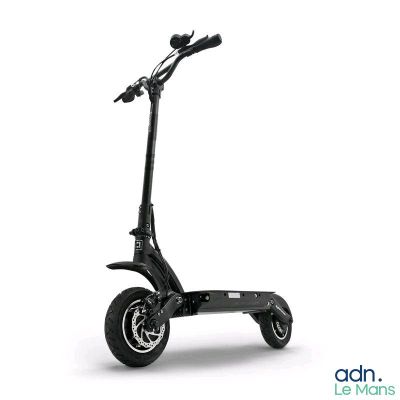an image of a black scooter on a white background