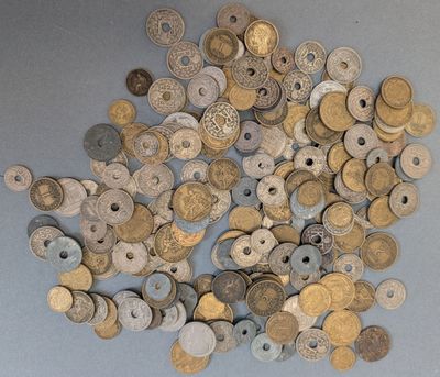 Ensemble de pièces de monnaie française