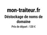 une photo en noir et blanc d'un panneau sur lequel on peut lire « non - traiteur fr »