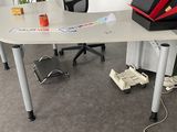 an image of a desk with a laptop on it