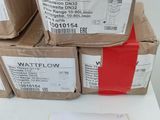 a lot of boxes of water and a pen on a table