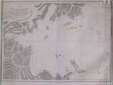 an old map of the british island of new zealand on a piece of paper