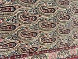 an image of a large oriental rug on the ground