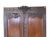an old wooden door with ornate carvings on it