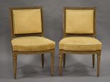 une paire de chaises de style Louis II