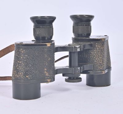 a pair of binoculars that are sitting on a table