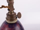 a close up of a lamp on a white background