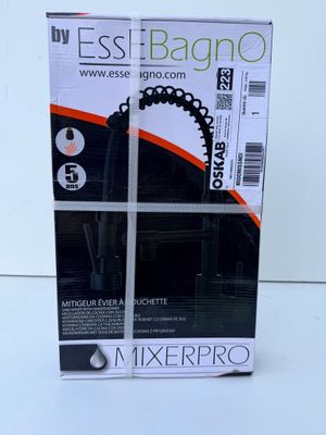 Mitigeur cuisine ESSEBAGNO avec douchette noir MIXERPRO (neu…