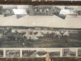 a picture of a picture of a military camp in a picture frame