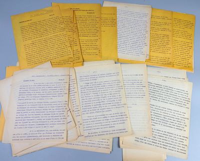 several papers are stacked on top of each other on a table