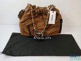 Sac à main Michael Korsh marron à bandoulière en chaîne et pochette