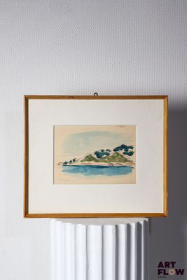 a picture of a painting hanging on the wall