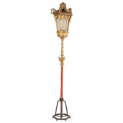Lampadaire EN Bois DorÉ, Xviiie SIÈCle