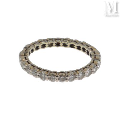 Alliance américaine Alliance américaine en platine (950°/°°)… - Photo 1