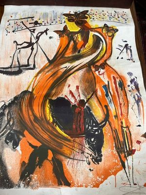 DALI Salvador : Lithographie " TORERO, Bullfigher " 75X56 cm…