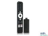 a remote control sitting next to a tv remote