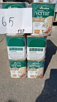 Lot de 18 bidons de vernis bois Véraline “Comment vernir fac…