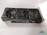 a close up of a video card with a fan on top of it