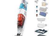 gros plan d'un aspirateur sur fond blanc