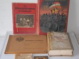 many books that are on the table together