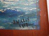 a picture of a picture of a painting on a table