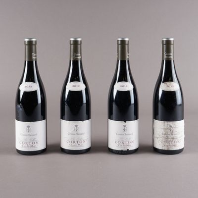 4 bouteilles CORTON Comte Sénard 2012 (elt)