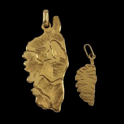 deux pièces d'or sont représentées sur un fond noir