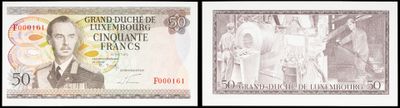 two different pictures of a bank note with a picture of a man on it
