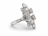an image of a diamond butterfly ring on a white background