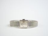 an image of a silver wrist watch with a chain around it