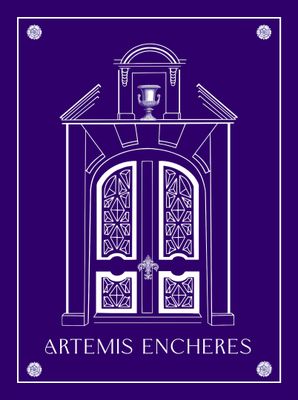 Logo « Artemis Enchères » sur fond violet