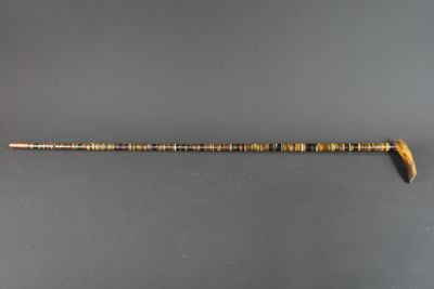 Canne en corne, fut entièrement en rondelles de cornes de di…