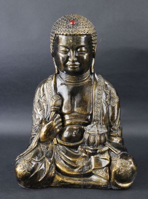 Travail moderne dans le style de l'ASIE: Bouddha assis, suje…