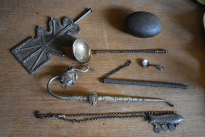 a lot of different items that are on a table