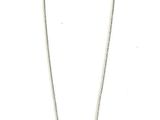 silver chain with a star pendant on it on a white background