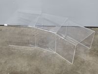 DAVID LANGE. dans le goût de. Table gigognes en plexiglas à …