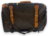 porte-documents en toile et cuir monogramme louis vuitton