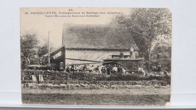 St-Hilaire-le-Château M. Drouillette, Entrepreneur de Battage aux...